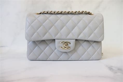 Chanel Classic Small Double Flap, 21A Grey Caviar .